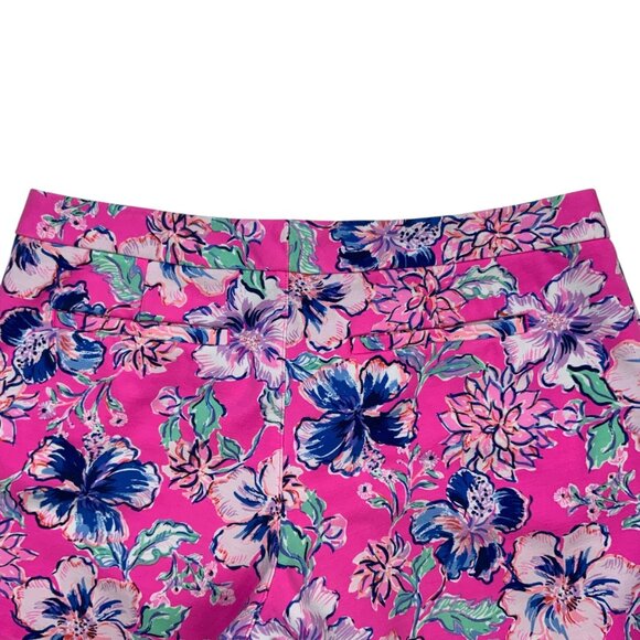 Lilly Pulitzer Buttercup Knit Short 8 Pink Isle Last Bud Not Least Scallop - Picture 8 of 12